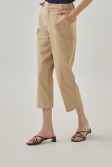 Nina Peg Leg Pants in Khaki
