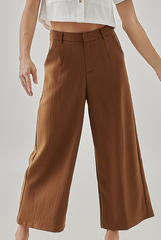 Lawisa Textured Pants in Brown