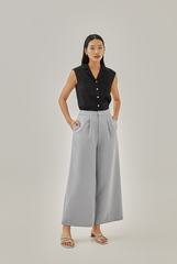 Venus Wide Leg Pants in Light Grey