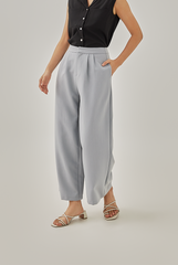 Venus Wide Leg Pants in Light Grey