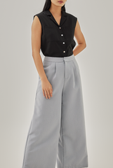 Venus Wide Leg Pants in Light Grey