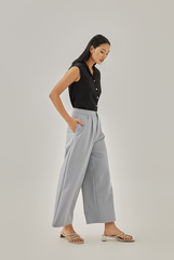 Venus Wide Leg Pants in Light Grey