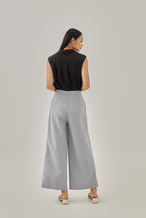 Venus Wide Leg Pants in Light Grey