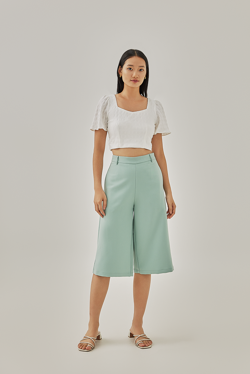 Jacinda Highwaist Culottes in Jade