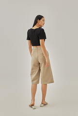 Jacinda Highwaist Culottes in Khaki