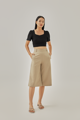Jacinda Highwaist Culottes in Khaki
