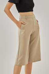 Jacinda Highwaist Culottes in Khaki