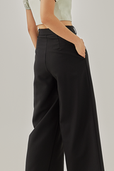 Vernette Wide Leg Pants in Black