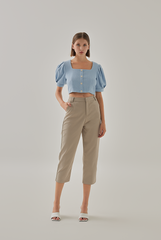Laguna Straight Leg Pants in Beige