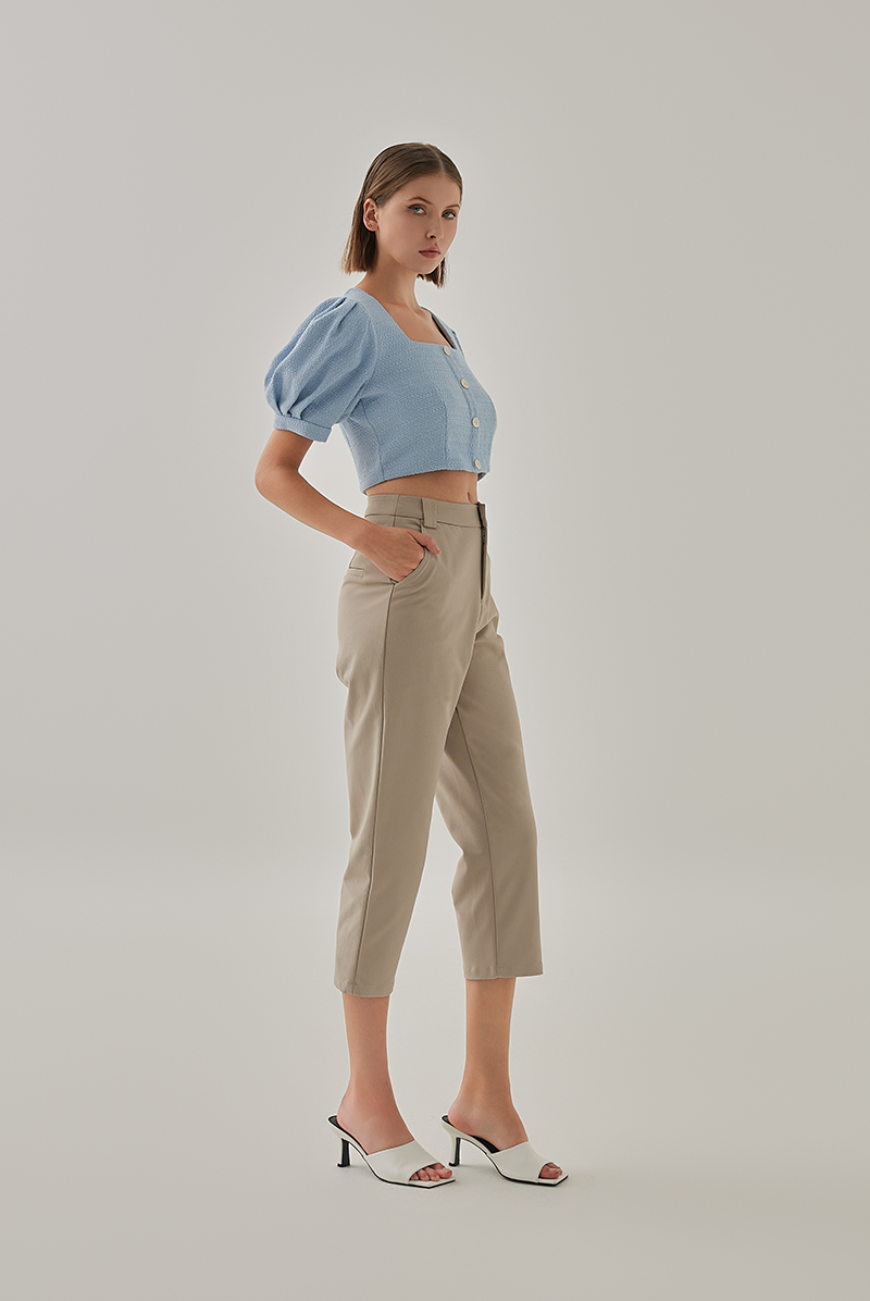 Laguna Straight Leg Pants in Beige