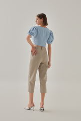 Laguna Straight Leg Pants in Beige