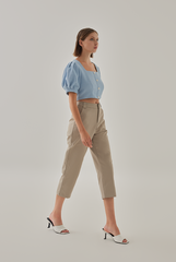 Laguna Straight Leg Pants in Beige