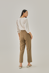 Gracia Straight Leg Pants in Khaki