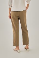 Gracia Straight Leg Pants in Khaki