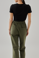 Lena Elastic Waist Pants