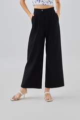 Alessa Wide Leg Pants in Black