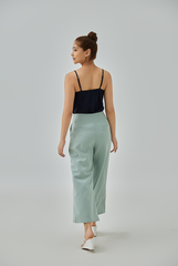 Charlena Bandless Waist Cropped Pants