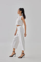 Tracey Cropped Pants in white