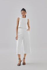 Tracey Cropped Pants in white