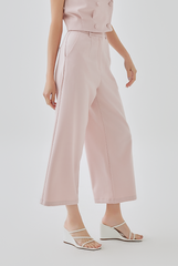 Camilla High Waisted Wide Leg Pants in Blush