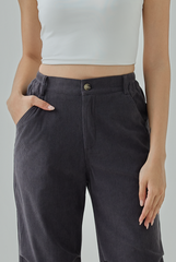 Rhea Corduroy Wide-Leg Pants