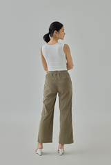 Rhea Corduroy Wide-Leg Pants