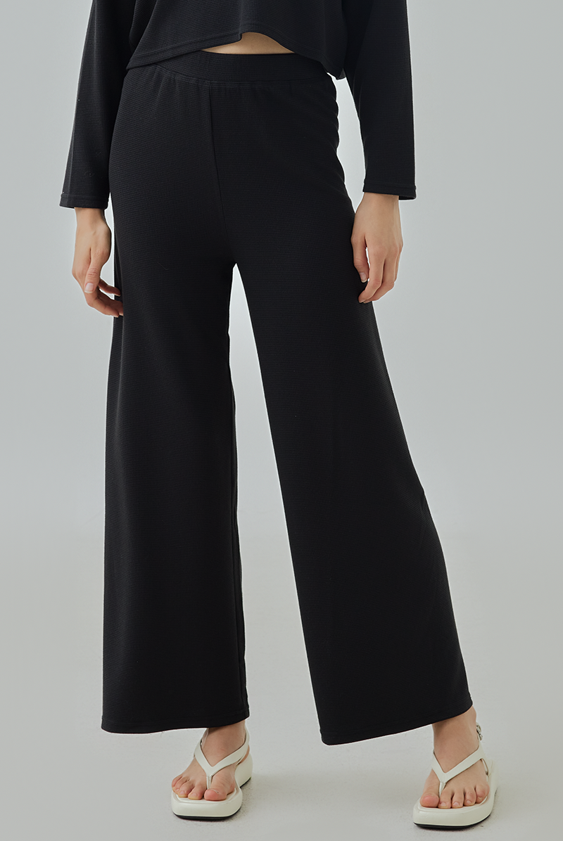 Nila High Rise Waffle Knit Pants