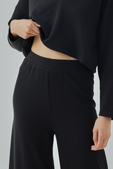 Nila High Rise Waffle Knit Pants