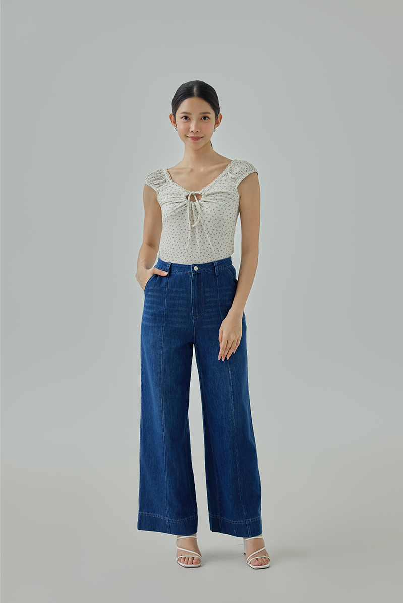 Brenda Wide-Leg Denim Jeans