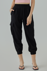 Carly Cropped Cargo Jogger Pants