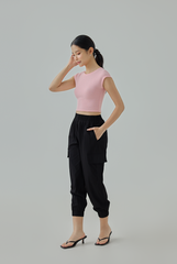 Carly Cropped Cargo Jogger Pants