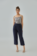 Qara Striped Cropped Pants
