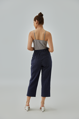 Qara Striped Cropped Pants