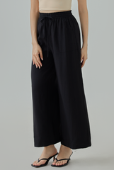Elane Wide-Leg Drawstring Pants