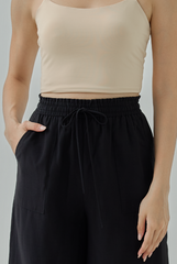 Elane Wide-Leg Drawstring Pants