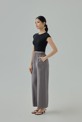 Elane Wide-Leg Drawstring Pants