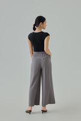 Elane Wide-Leg Drawstring Pants
