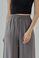 Elane Wide-Leg Drawstring Pants