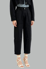 Lynette Elastic Waist Pegged Pants (Petite)