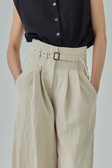 Rachel High Waisted Belted Pants