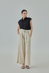 Rachel High Waisted Belted Pants