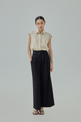 Rachel High Waisted Belted Pants
