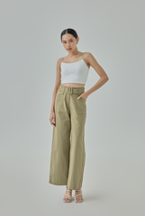 Nerina Belted Wide Leg Pants