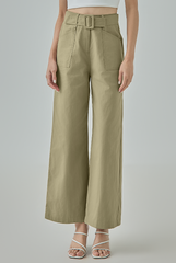Nerina Belted Wide Leg Pants
