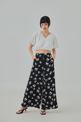 [B1F1] Nancy Printed Wide-Leg Pants