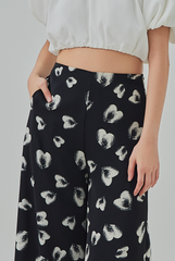 [B1F1] Nancy Printed Wide-Leg Pants