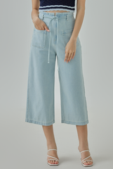 Tricia Denim Cropped Pants