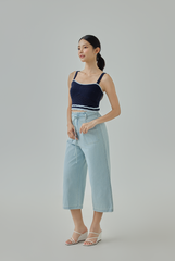Tricia Denim Cropped Pants