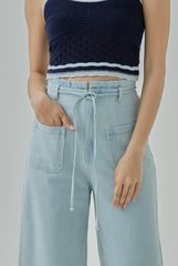 Tricia Denim Cropped Pants