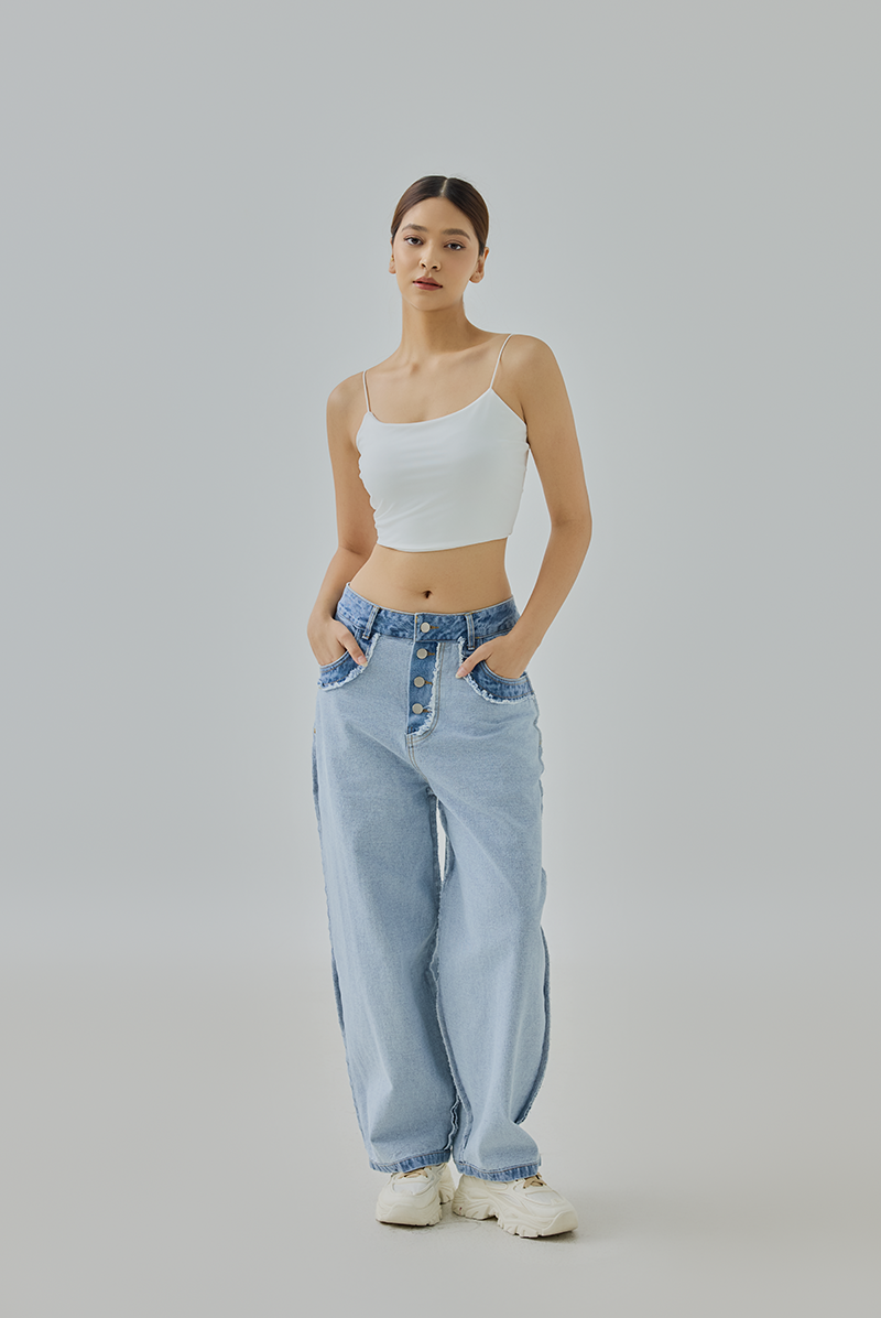 Karia Inside-Out Denim Jeans